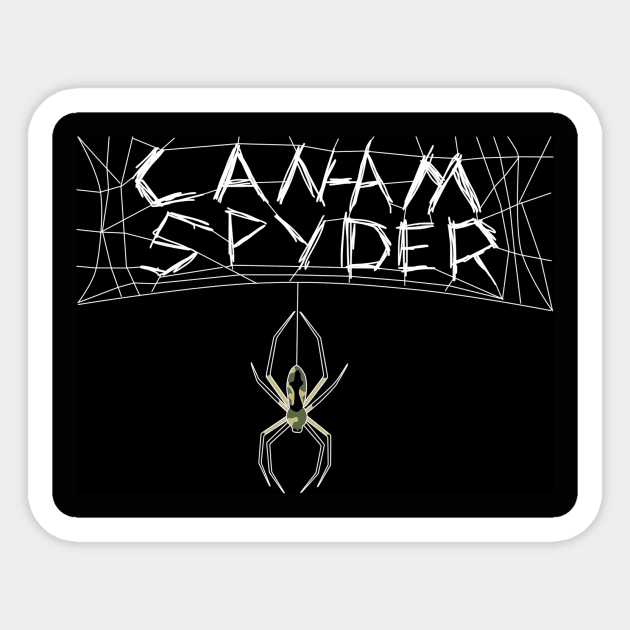 Spyder with spider sticker Sticker by CreeW